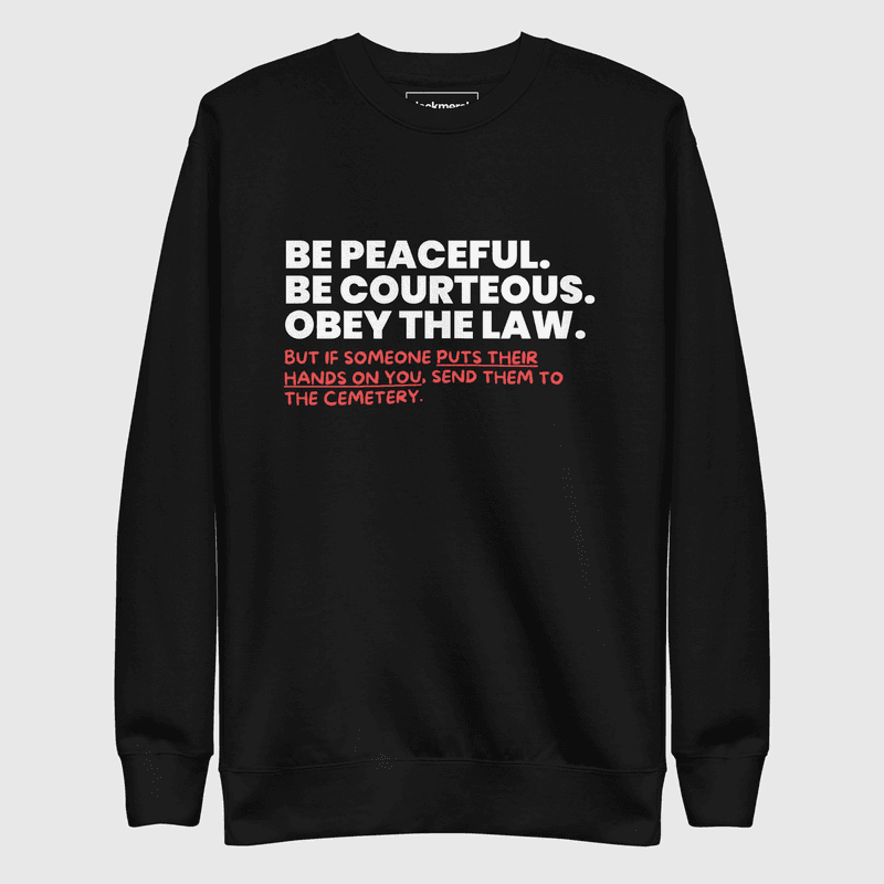Be Peaceful Sweatshirt — view 1